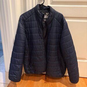 Red Herring Men’s Navy Blue Puffer Jacket – Size Large